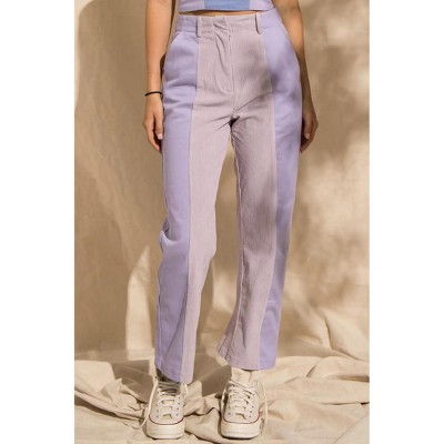 Women's DANIELLE SPLIT PANEL PANTS - PAPERMOON