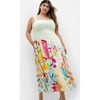 Women's Plus Size Sorrento Print Maxi Dress - lime | CITY CHIC - 2 of 4