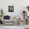 Stupell Industries Green & Pink Moth Pattern Black Floater Framed Canvas Wall Art - 2 of 4