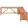 vidaXL Garden Bench Brown Solid acacia wood 46.1 x 46.1 x 15.7 in - 4 of 4