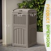 LACOO Outdoor  Resin Hideaway Trash Can - 3 of 4