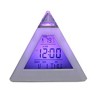 Triangle Color Changing Alarm Clock with LED Display - Digital Pyramid Shape, 7 Colors Changing, Music Alarm, Snooze Mode, Interval Setting - 4 of 4