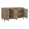 Treasure Trove Accents Three Door Credenza Cozad Aged Natural: Mango Wood, Iron Frame, No Assembly Required - 4 of 4