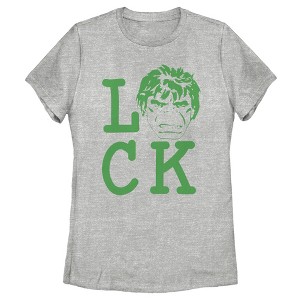 Women's Marvel St. Patrick's Day Hulk Luck T-Shirt - 1 of 4
