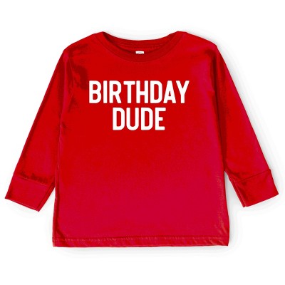 The Juniper Shop Birthday Dude Bold Toddler Long Sleeve Tee
