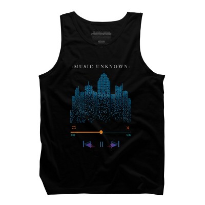 Men's Design By Humans Music Unknown By pilipsjanuarius Tank Top