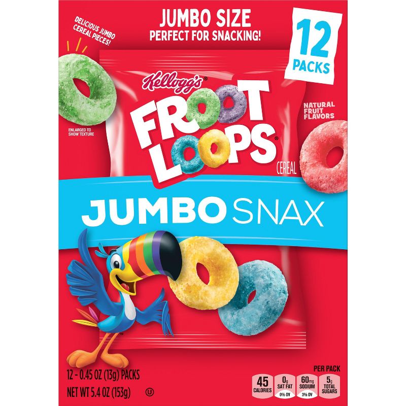 Kellogg&#39;s Snax Froot Loops Jumbo Caddy Cereal - 5.4oz, 5 of 15