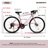 RISOKEYS City Commuting Road Bicycle 700C Tires,16 Speeds, Aluminum Alloy Frame Disc Brake Bike,City Commuting Road Bicycle for Men Women, - 3 of 4