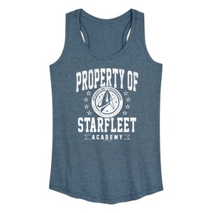 Women's - Star Trek - Property of Starfleet Graphic Racerback Tank - 1 of 4