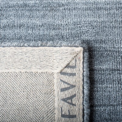 Luxurious Hand-Knotted Viscose 9' x 12' Gray Area Rug