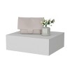 INFURNIC Nightstands Wall Mounted Floating Nightstand with Drawer and Spacious Storage for Home Organization, White, 15.7"*13.4"*5.1" - 4 of 4
