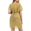 LA LEELA Women's Beachwear Summer Swim Beach Cover Ups for Bikini Sheer Cover up Dress Bathing Suit Swimsuit Coverups for Women - 3 of 4