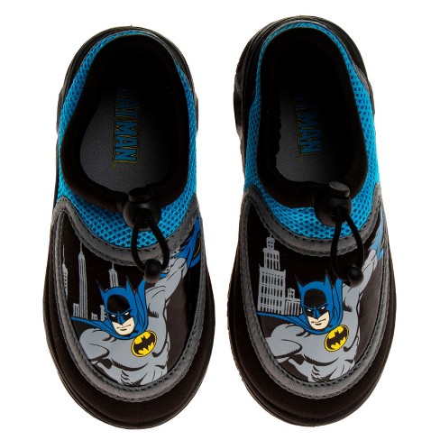 Dc Comics Batman Boys Water Shoes -kids Aqua Socks- Sandals Waterproof  Sports Slip-on Superhero Beach Slides Swim Slippers (toddler/little Kid) :  Target