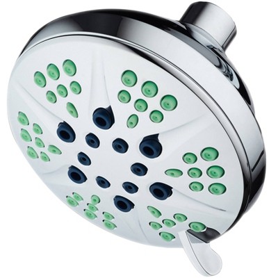 Aqua Dance Fixed Mount 5 Function Showerhead White/chrome