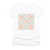 Simply Sage Market Wavy Checkered Flowers Short Sleeve Tee - 2XL - White - 2 of 4
