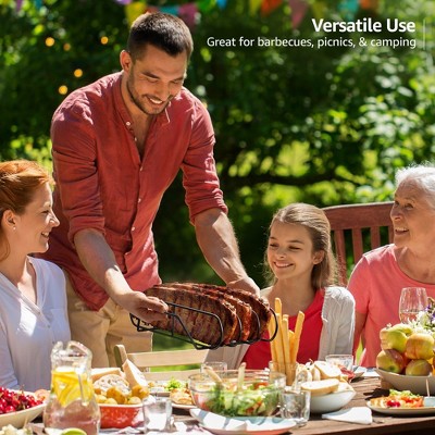 Extra-Large Black Porcelain Coated Steel Rib Rack