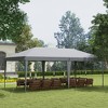 Aghana Digitals Blue Pop Up Gazebo Canopy: 10'x19.2' Outdoor Party Tent with UV Protection, - 2 of 4