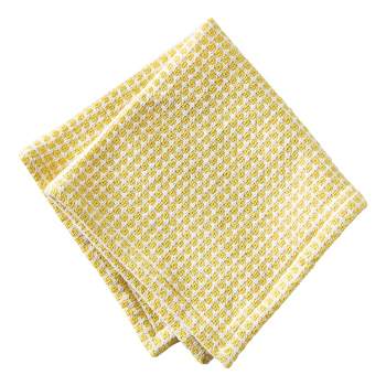 tagltd Textured Check Dishcloth Set of 2 Yellow
