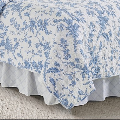 C&F Home Bleighton Blue Twin Bed Skirt