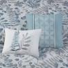 Gracie Mills Rice Coastal Bliss 5-Piece Seersucker Comforter Ensemble with Coordinating Throw Pillows - 3 of 4