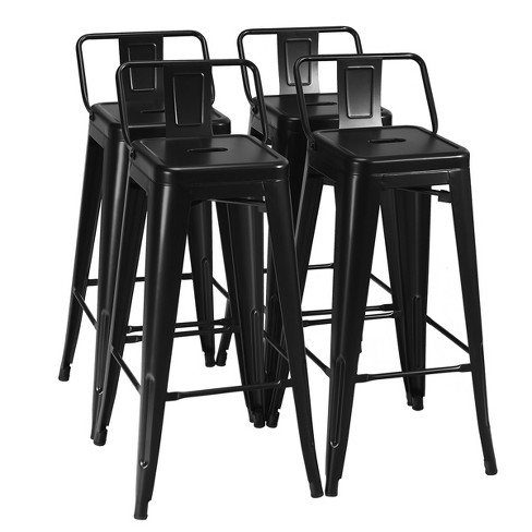 Industrial counter deals stools with backs