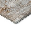 Terra Cotta Gray And Silver Abstract Washable Indoor Outdoor Area Rug - 4 of 4