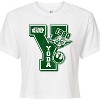 Women's - Star Wars - Yoda Letterman Cropped Graphic T-Shirt - 2 of 4