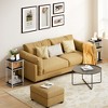 HOMLUX 2 PCS End Table 3-Tier Sofa Side Table Nightstand with Storage Shelf - 3 of 4