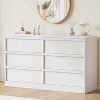 Jojoka 6/7/8 Drawer Dresser for Bedroom, Modern Wooden Double Dresser Organizer with Large Storage for Living Room, Nursery, or Hallway - 2 of 4