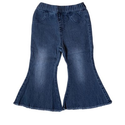 Girl “Sophie” Bell Bottom Flare Denim - Bailey's Blossoms