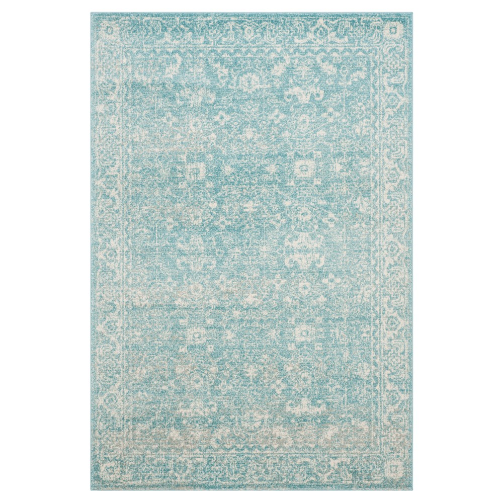 4'x6' Asteria Evoke Rug Light Blue/Ivory - Safavieh