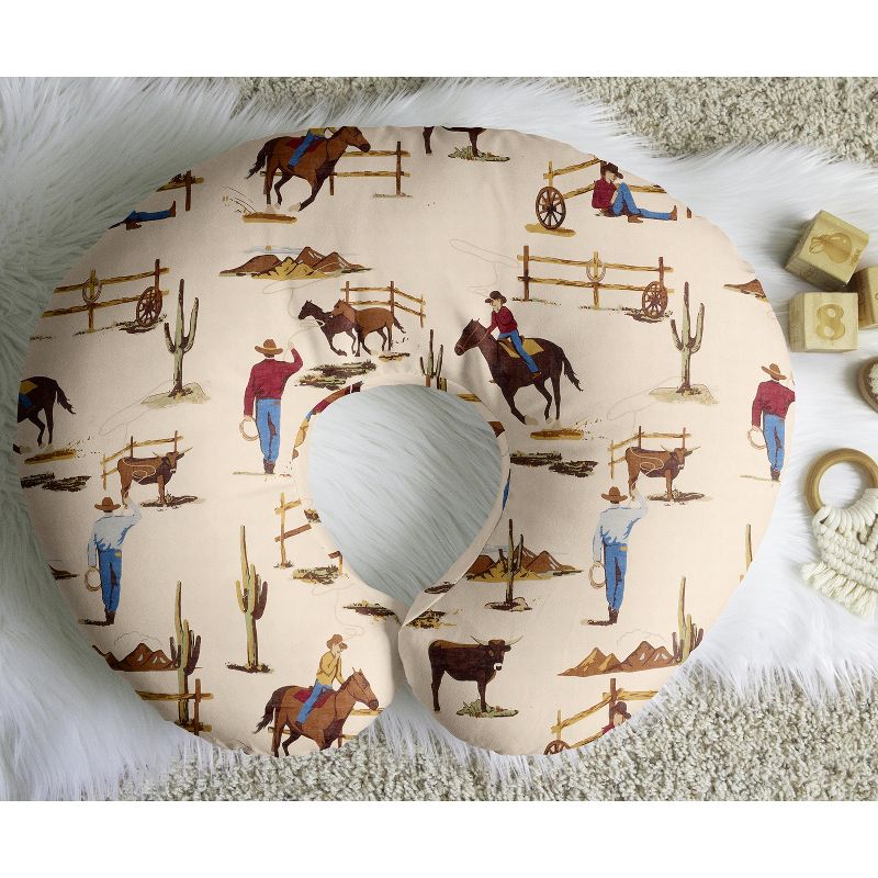 Sweet Jojo Designs Boy Support Nursing Pillow Cover (Pillow Not Included) Wild West Collection, 6 of 8