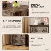 Farmhouse 5-Drawer Tall Dresser – Rustic Black Wooden Chest for Bedroom, Living Room, or Hallway - 4 of 4