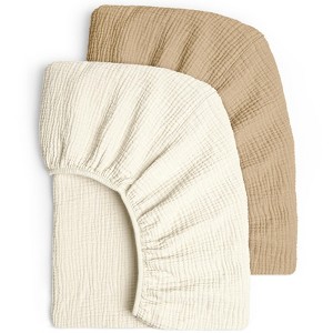 LISM 2-Pack Crib Sheets 28"x52" Fitted Crib Mattress Sheets - 1 of 4