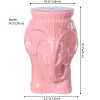 Orla 18.5" Modern Bohemian Elephant Ceramic Garden Stool - JONATHAN Y - 3 of 4