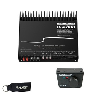AudioControl D-4.800 High-Power 4 Channel DSP Matrix Amplifier with Accubass & ACR-3 Dash Remote - 1 of 4