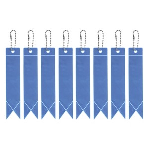 Unique Bargains Personal Reflectors Gear Safety Cycling Running Keychain 5.9 x 1.2 Inch 8 Pcs - 1 of 3
