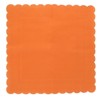 Juvale 100 Pack Orange Scalloped Edged Disposable Cocktail Paper Napkins Party Supplies - 4 of 4