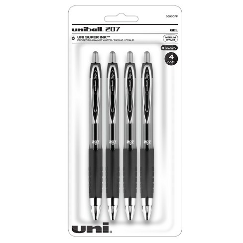 Uniball Signo 207 Gel Pen 4 Pack, 0.7mm Medium Black Algeria