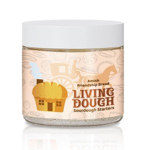 Living Dough 55 Year Old Amish Friendship Sourdough Starter – Active Organic Live Culture for Artisanal Baking Bread, Pizza, Waffles, Pancakes & More - 1 of 4