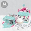 Big Dot of Happiness Spa Day - Treat Box Party Favors - Girls Makeup Party Goodie Gable Boxes - Set of 12 - 3 of 4