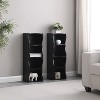 KTMBDW Tall Narrow Bookshelf 8 Tiers, Compact Corner Bookcase with a Wavy Border Design, Easy to Match for Living Room, Office, Study, Bedroom - 3 of 4