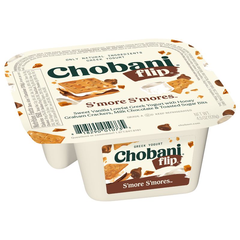 Chobani Flip Low-Fat Chocolate S&#39;more S&#39;mores Greek Yogurt - 4.5oz, 4 of 15