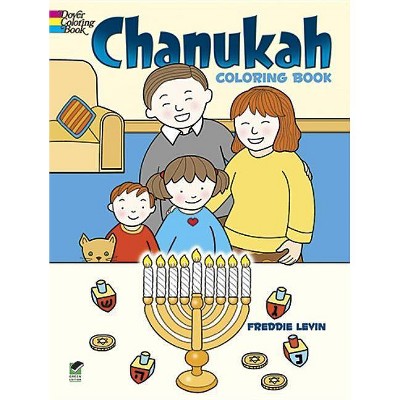 Chanukah Coloring Book - (Dover Holiday Coloring Book) by  Freddie Levin (Paperback)