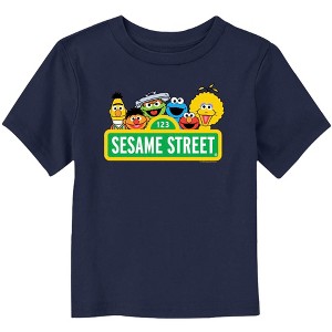 Toddler's Sesame Street Sign Classic Group Shot T-Shirt - 1 of 3