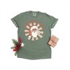 Simply Sage Market Women's Stay Merry and Bright Santa Short Sleeve Garment Dyed Tee - 2 of 2