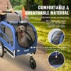 Gulches 2-in-1 Dog Bike Trailer & Stroller - Supports 100 lbs, Easy Folding, Blue/Black - 2 of 4
