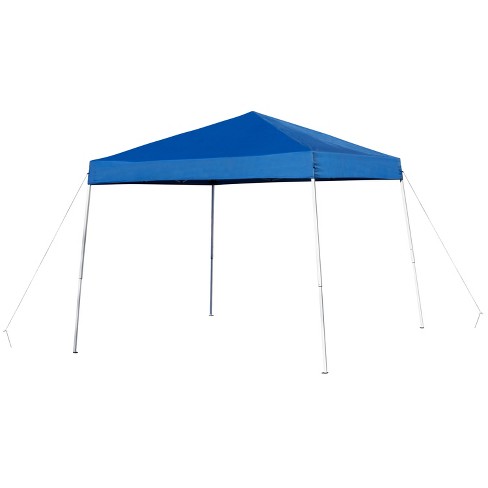 Emma and Oliver 8'x8' Weather Resistant Easy Pop Up Slanted Leg Canopy Tent with Carry Bag - image 1 of 4