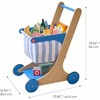 Little Helper Fresh Wooden Shopping Cart with 13 Pretend Food Accessories, Rolling Wheels - Push Toy - 3 of 4