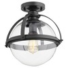Quorum Lighting Meridian 1 - Light Flush Mount in  Noir - 2 of 4